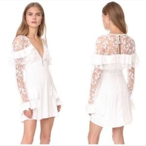 For love & lemons Rosebud embroidery mini dress NWT Size Medium